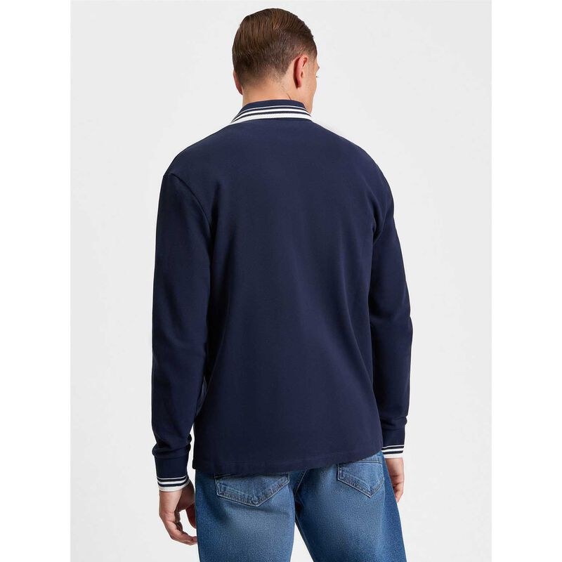 Ben Sherman Tipped Long Sleeve Polo image number 1